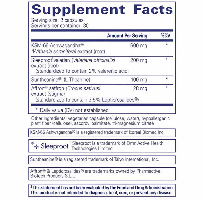 Pure Sleep, 60 Capsules, by Pure Encapsulations, image #2