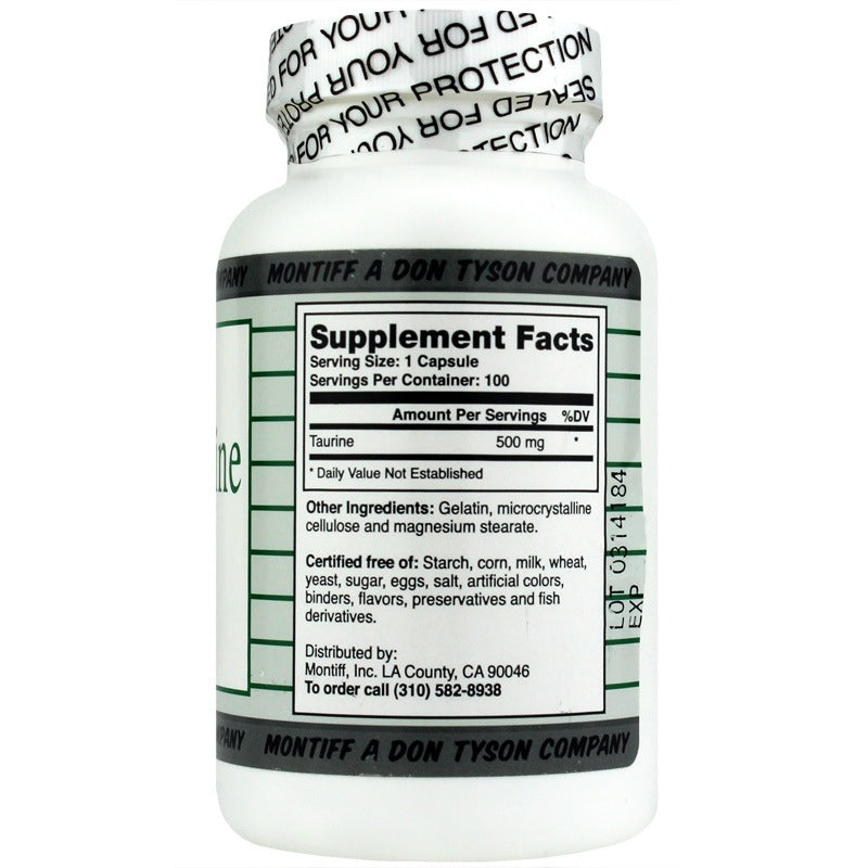 Pure Taurine 500 Mg, by Montiff, image #2