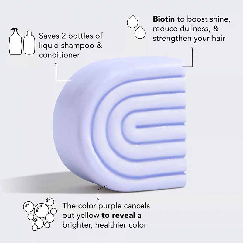 Purple Toning Solid Conditioner Bar, by Kitsch, image #3