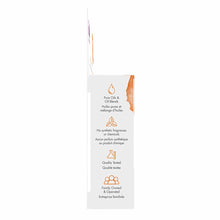Four essential oil bottles in a NOW Foods kit box displaying product information and orange branding icons.