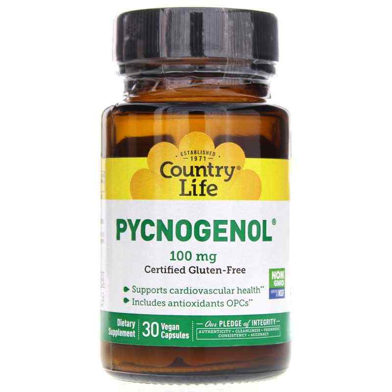 Pycnogenol 100 Mg, 30 Vegan Capsules, by Country Life