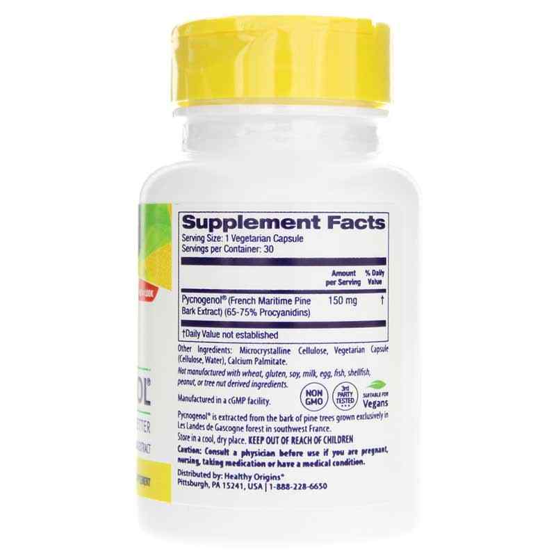 Pycnogenol 150 Mg, 30 Veg Capsules, by Healthy Origins, image #2