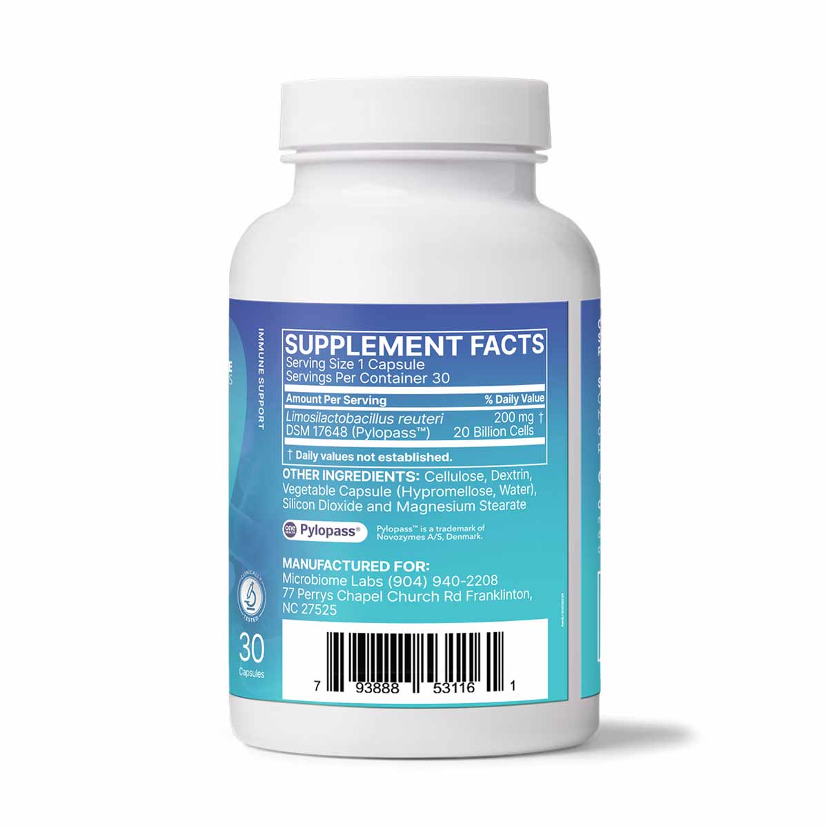 Pyloguard Postbiotic, 30 Capsules, by Microbiome Labs