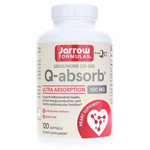 Q-Absorb Co-Q10 100 Mg, 120 Softgels, by Jarrow Formulas