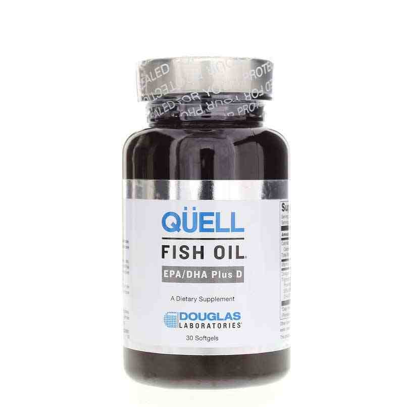 Quell Fish Oil EPA/DHA Plus Vitamin D, 30 Softgels, by Douglas Laboratories
