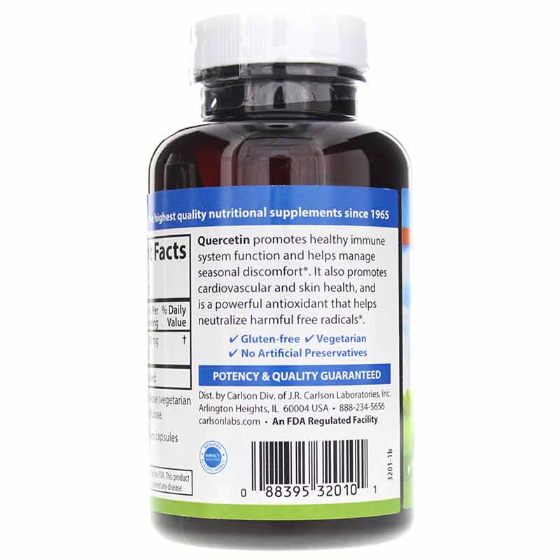 Quercetin 500 Mg, 120 Veg Capsules, by Carlson Labs, image #3