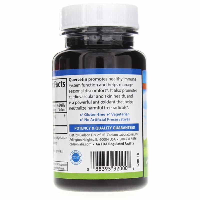 Quercetin 500 Mg, 60 Veg Capsules, by Carlson Labs, image #3