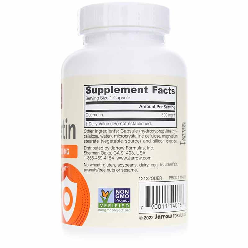 Quercetin 500 Mg, 100 Veg Capsules, by Jarrow Formulas, image #2