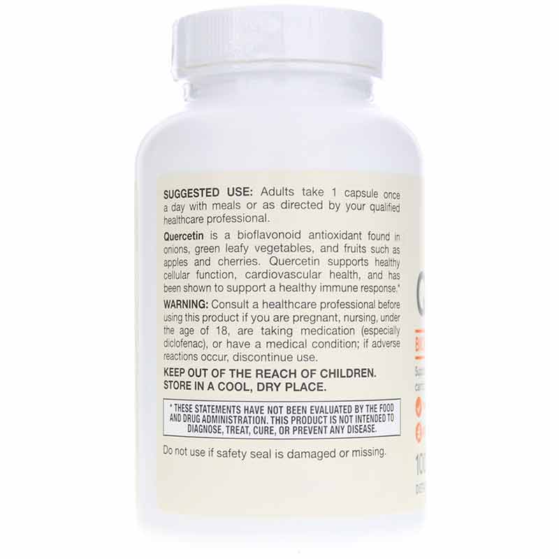 Quercetin 500 Mg, 100 Veg Capsules, by Jarrow Formulas, image #3