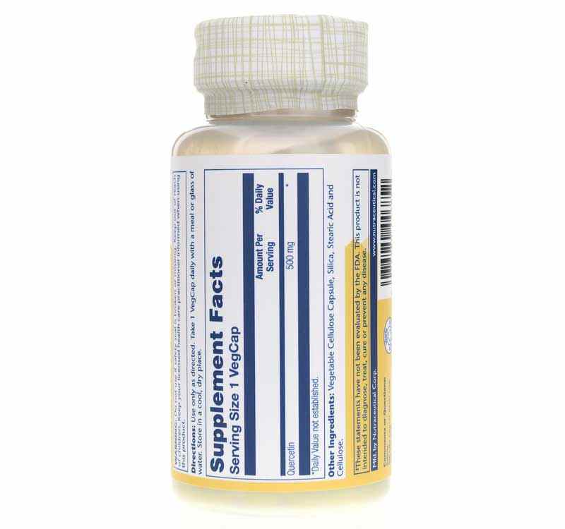 Quercetin 500 Mg, Non-Citrus Formula, by Solaray, image #3