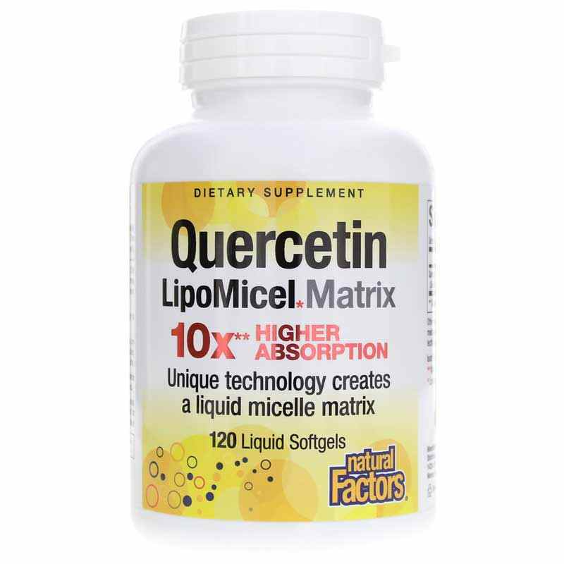 Quercetin LipoMicel Matrix, 120 Softgels, by Natural Factors