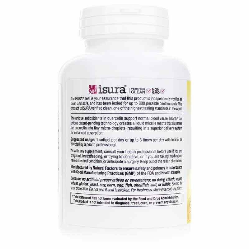 Quercetin LipoMicel Matrix, 120 Softgels, by Natural Factors, image #3