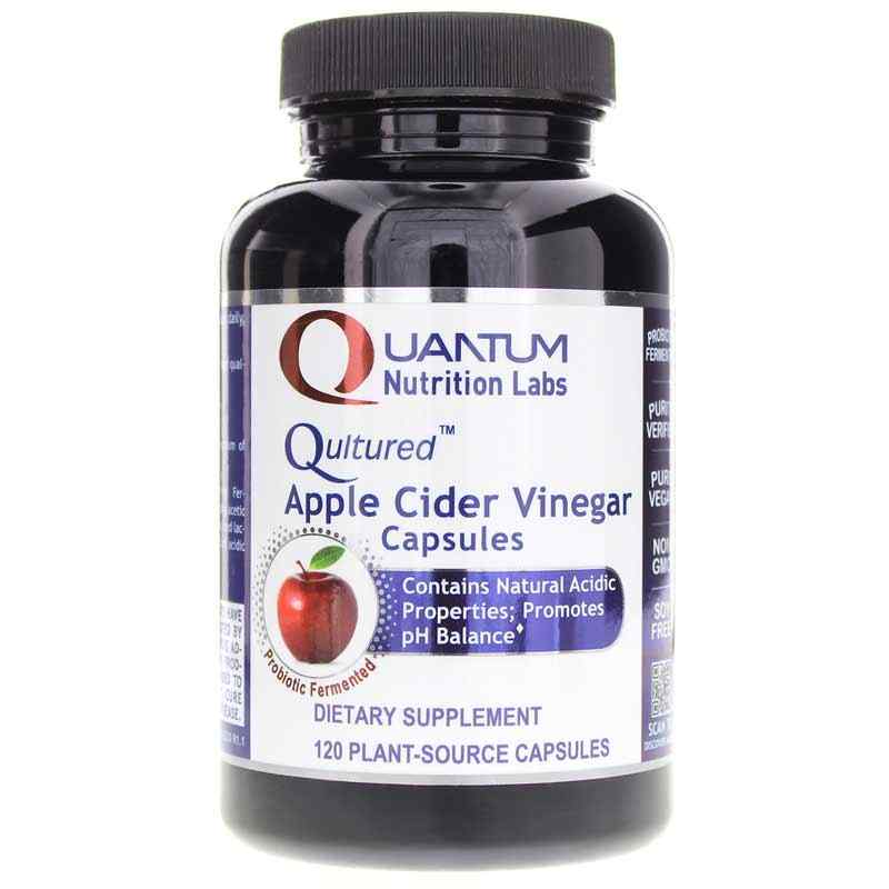 Qultured Apple Cider Vinegar Capsules, by Quantum Nutrition Labs