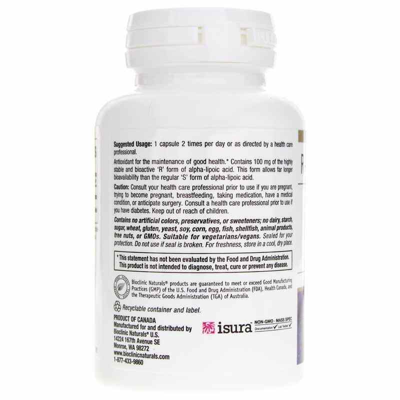 R-Alpha-Lipoic Acid 100 Mg, by Bioclinic Naturals, image #3
