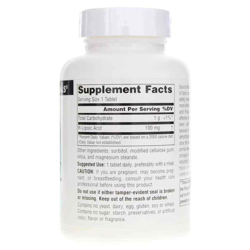 R-Lipoic Acid 100 Mg, 120 Tablets, by Source Naturals, image #2