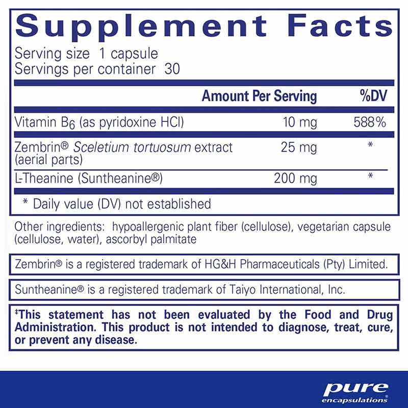 Rapid Calm, 30 Capsules, by Pure Encapsulations, image #2