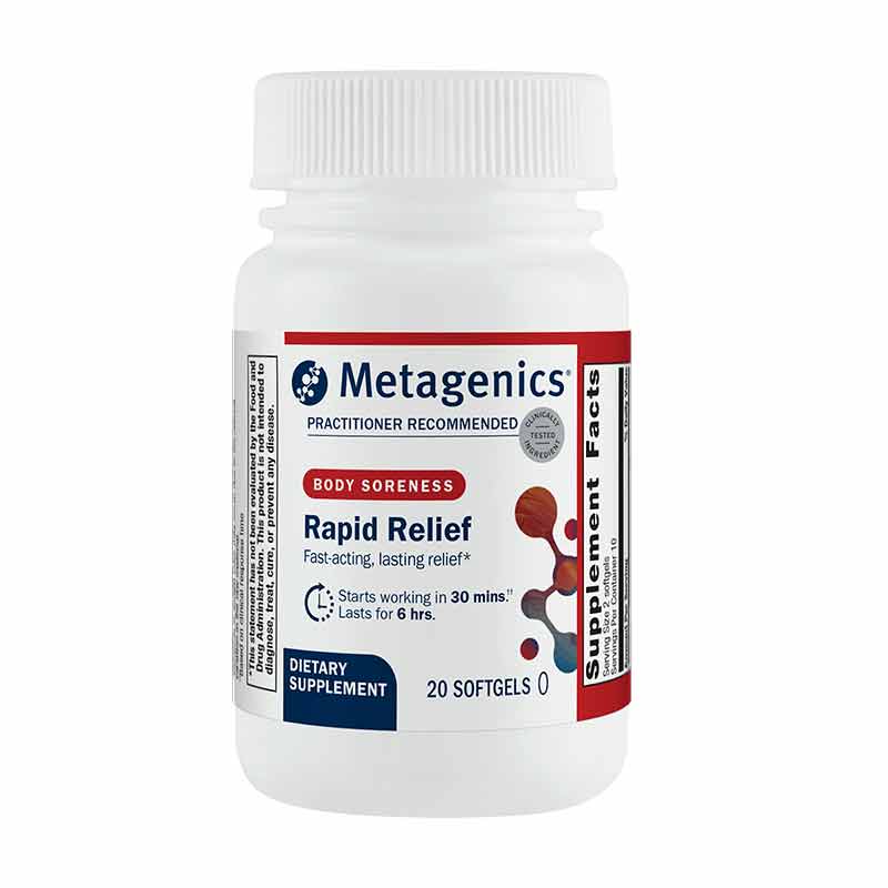 Rapid Relief, 20 Softgels, by Metagenics
