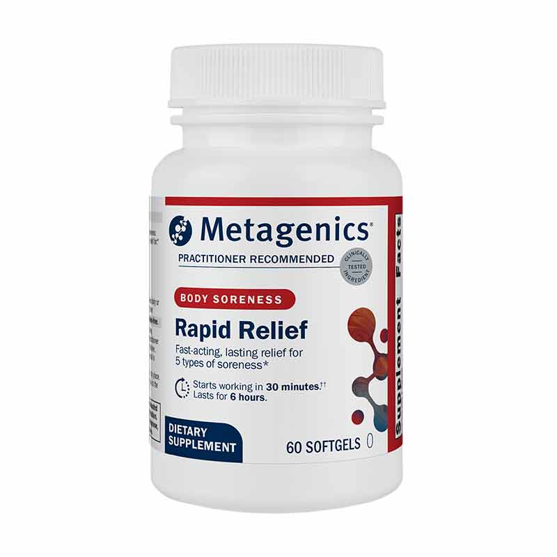Rapid Relief, 60 Softgels, by Metagenics
