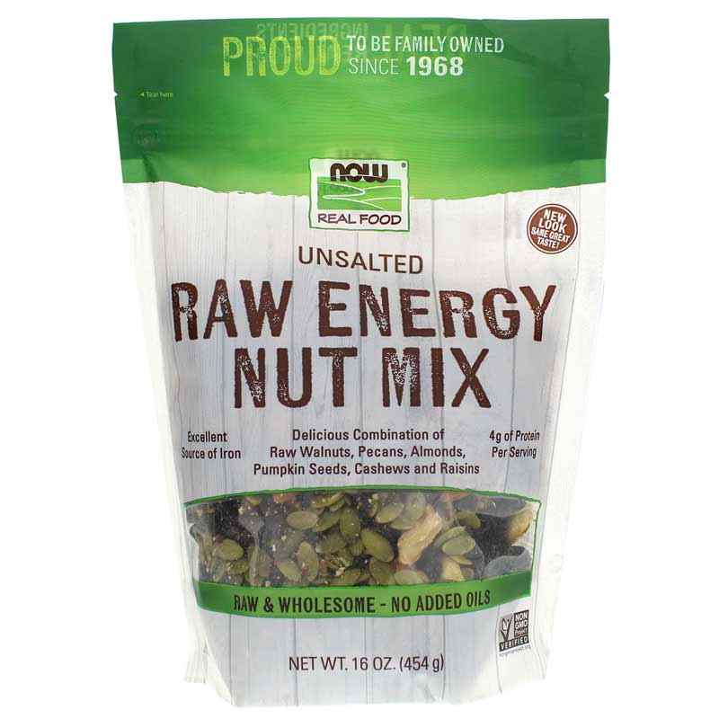 Raw Energy Nut Mix Unsalted, by NOW Foods