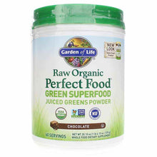 Raw Organic Perfect Food Green Powder, Chocolate, 20.1 Oz, by Garden of Life
