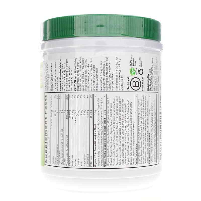 Raw Organic Perfect Food Green Powder, Original, 7.3 Oz, by Garden of Life, image #2