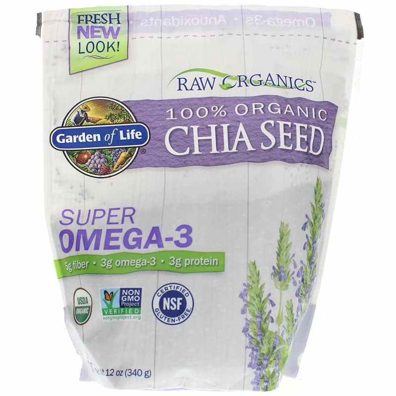 Raw Organics Super Omega-3 Chia Seed, by Garden of Life