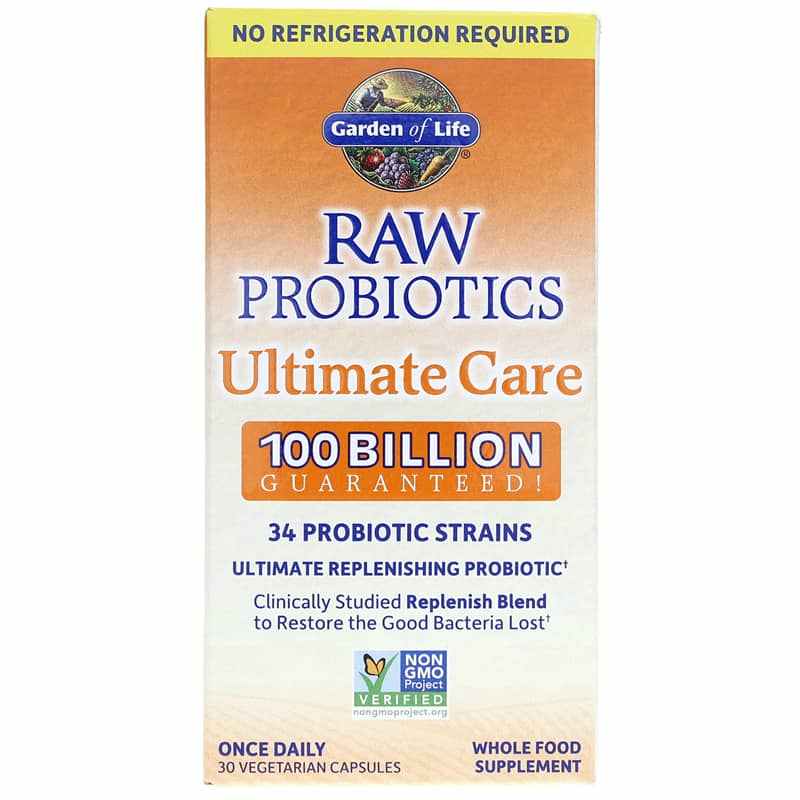 Raw Probiotics Ultimate Care 100 Billion Shelf-Stable, by Garden of Life