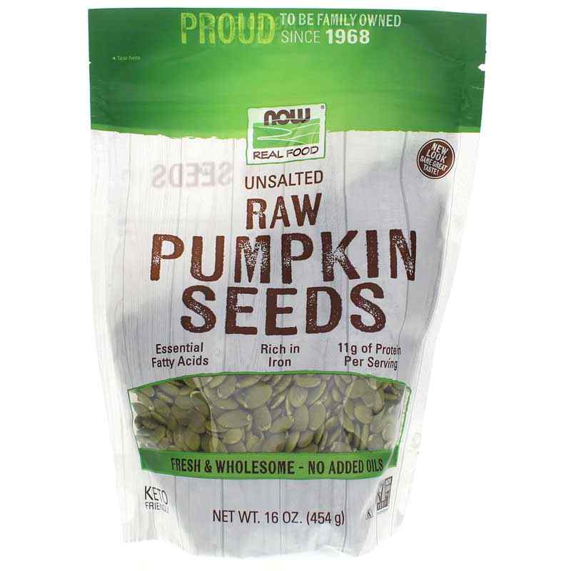 Raw Pumpkin Seeds Unsalted, by NOW Foods