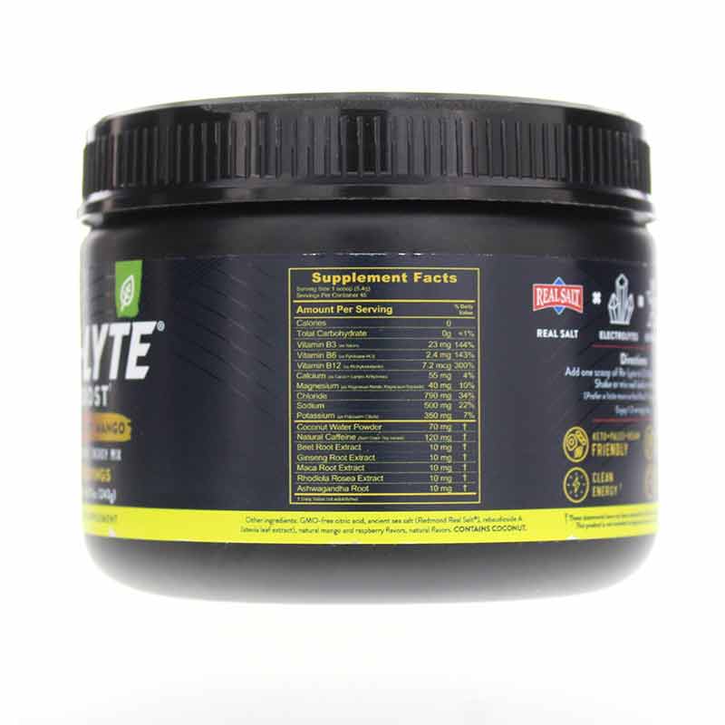 Re-Lyte Boost Energy Mix, Raspberry Mango, 45 Servings, by Redmond Life, image #2