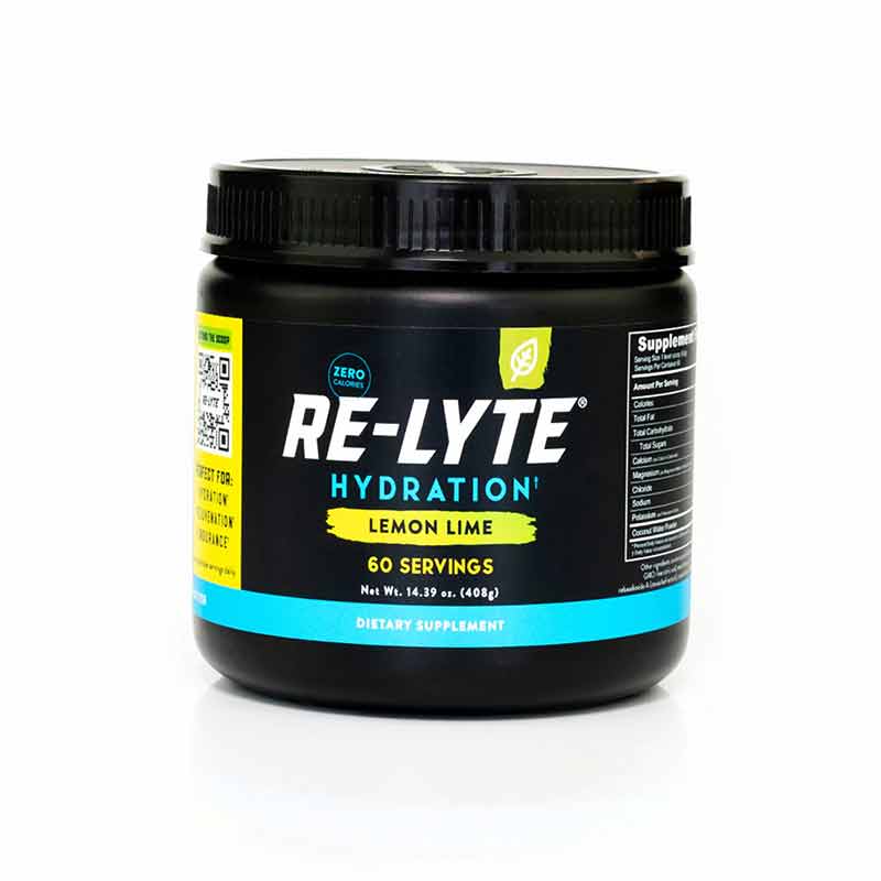 Re-Lyte Hydration Drink Mix, Lemon Lime, 60 Servings, by Redmond Life