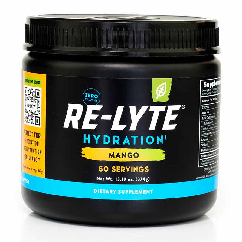 Re-Lyte Hydration Drink Mix, Mango, 60 Servings, by Redmond Life