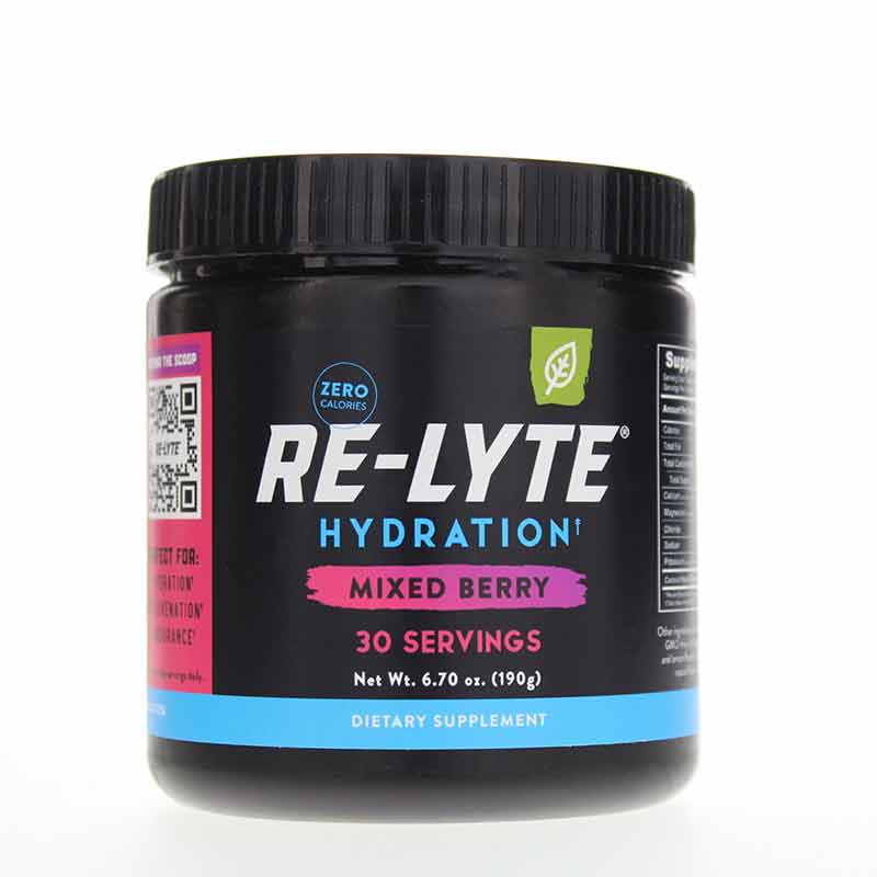 Re-Lyte Hydration Drink Mix, Mixed Berry, 30 Servings, by Redmond Life