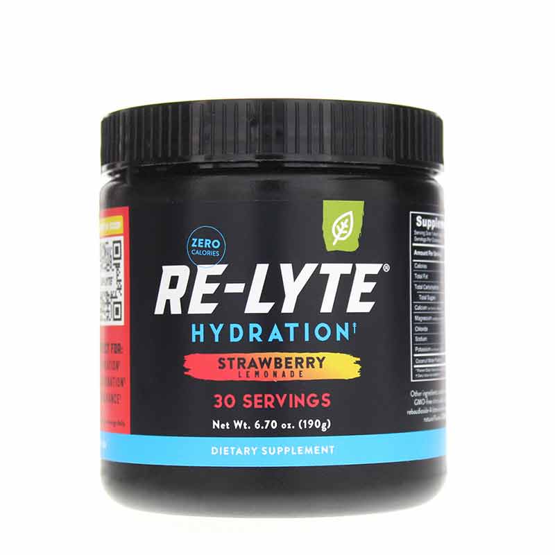 Re-Lyte Hydration Drink Mix, Strawberry Lemonade, 30 Servings, by Redmond Life