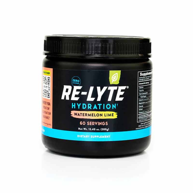 Re-Lyte Hydration Drink Mix, Watermelon Lime, 60 Servings, by Redmond Life