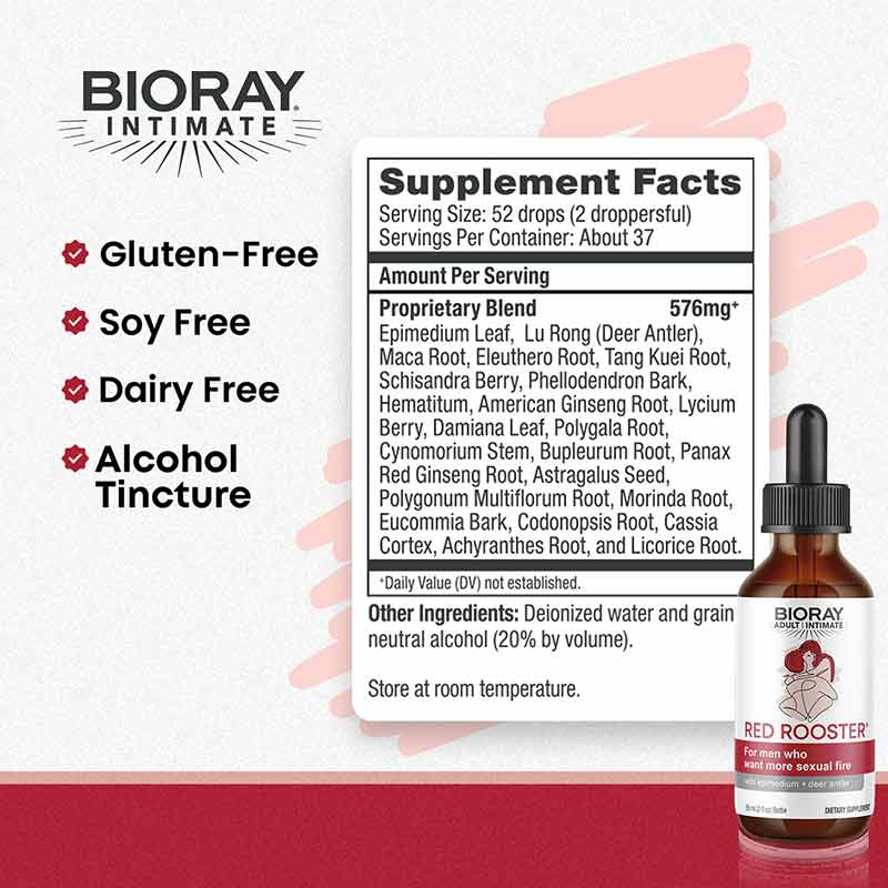 Red Rooster Male Energizing Tonic, BioRay – Professional