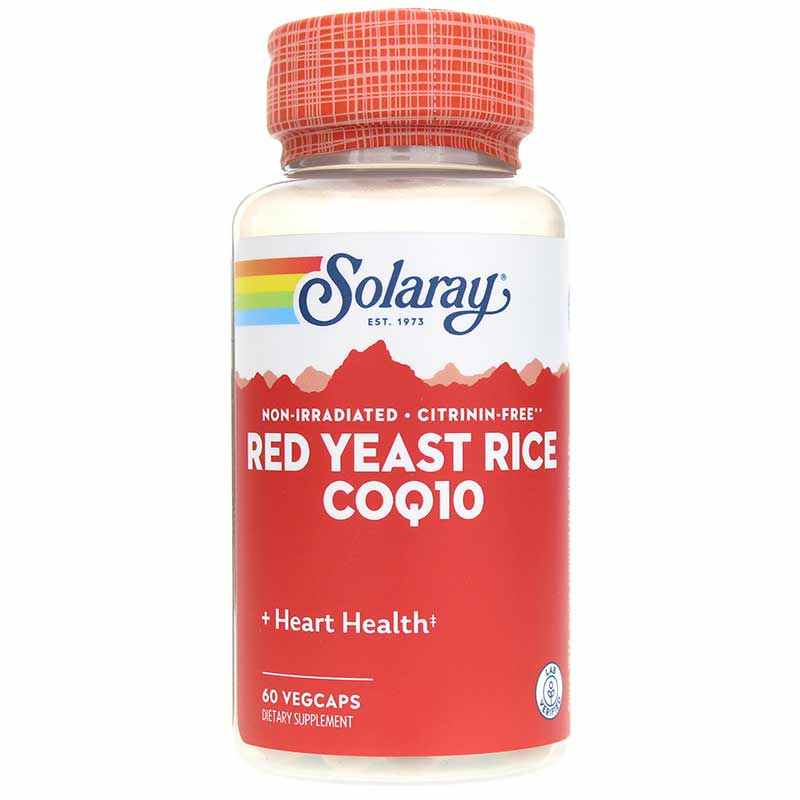 Red Yeast Rice CoQ10, 60 Veg Capsules, by Solaray