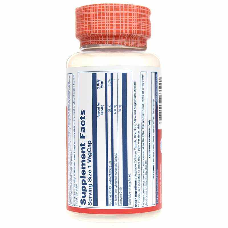 Red Yeast Rice CoQ10, 60 Veg Capsules, by Solaray, image #3