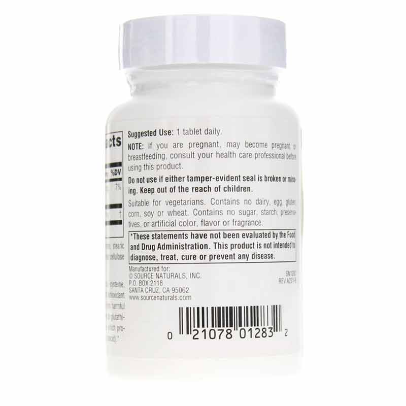 Reduced Glutathione 250 Mg, 60 Tablets, by Source Naturals, image #3