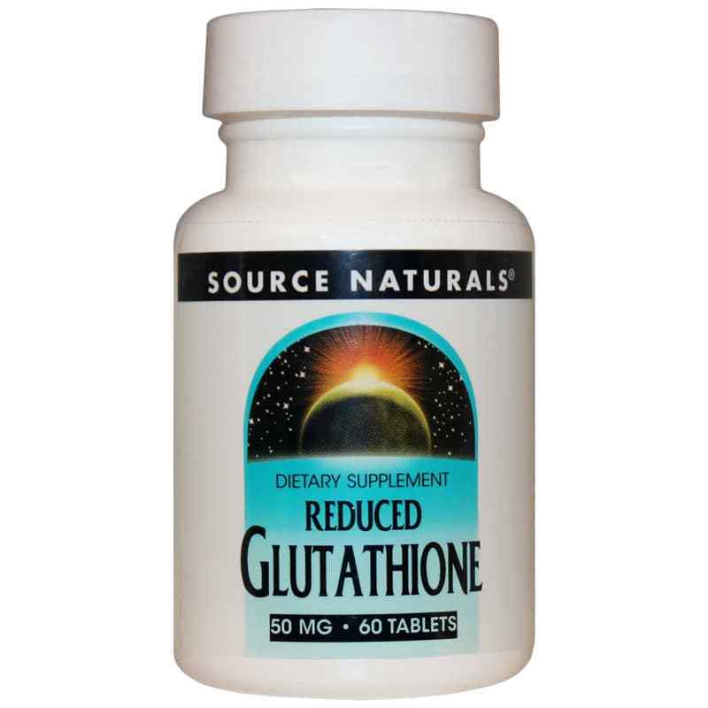 Reduced Glutathione 50 Mg Tablets, by Source Naturals