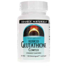 Reduced Glutathione Complex 50 Mg Orange Lozenges, 100 Lozenges, by Source Naturals