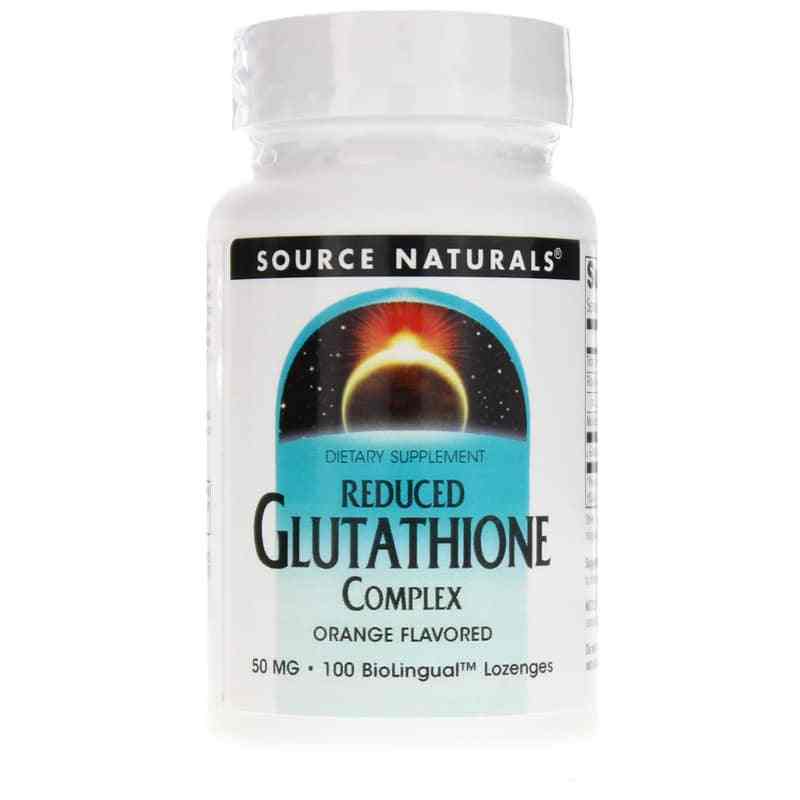 Reduced Glutathione Complex 50 Mg Orange Lozenges, by Source Naturals