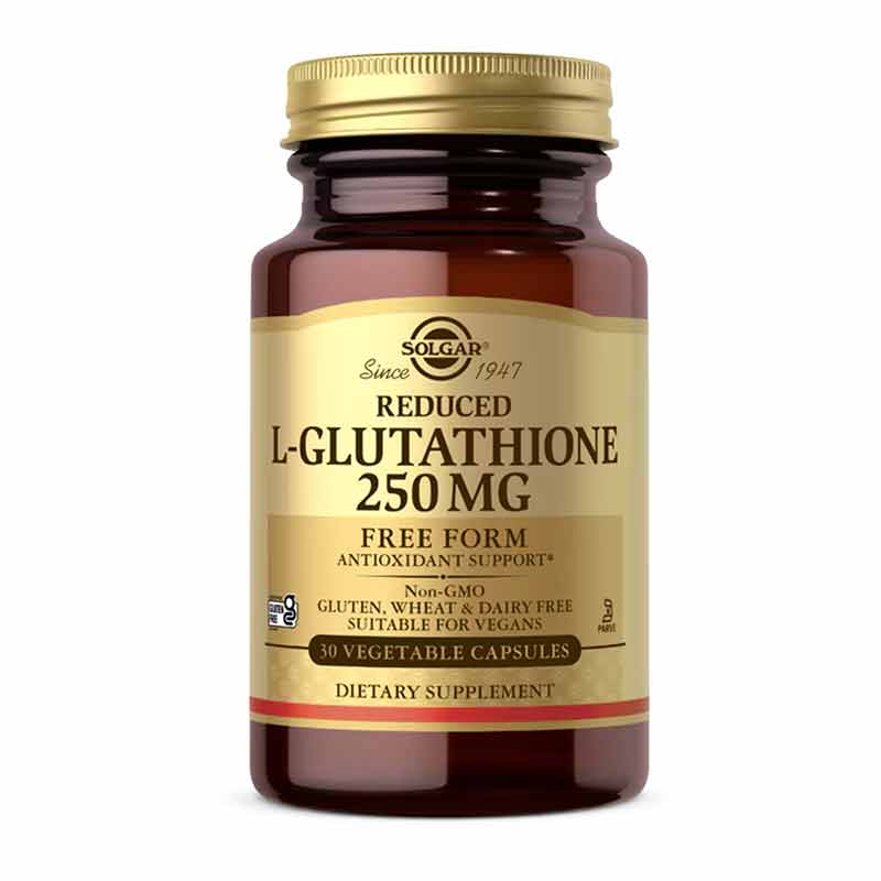 Reduced L-Glutathione 250 Mg, 60 Veg Capsules, by Solgar