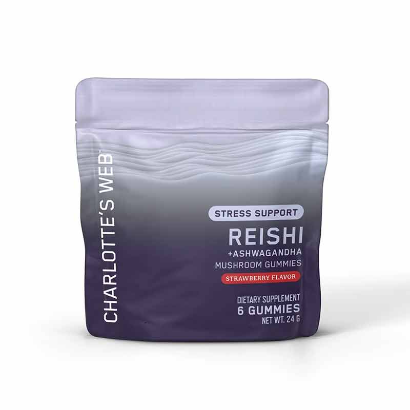Reishi Ashwagandha Stress Support, 6 Gummies, by Charlottes Web