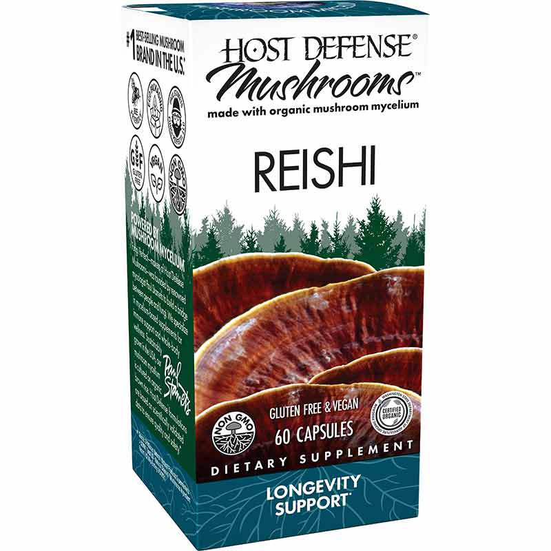 Reishi Longevity Support, 60 Veg Capsules, by Host Defense, image #4