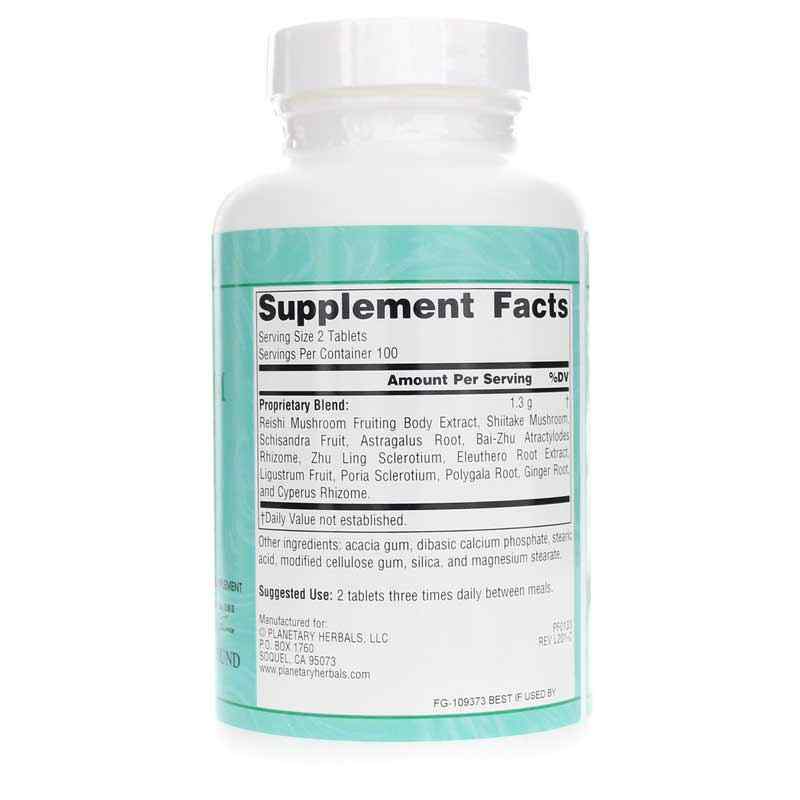 Reishi Mushroom Supreme, 200 Tablets, by Planetary Herbals, image #2