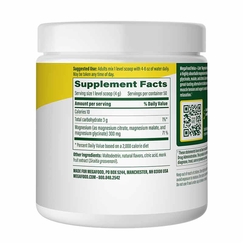 Relax + Calm Magnesium Powder, Blackberry Hibiscus, by Megafood, image #2