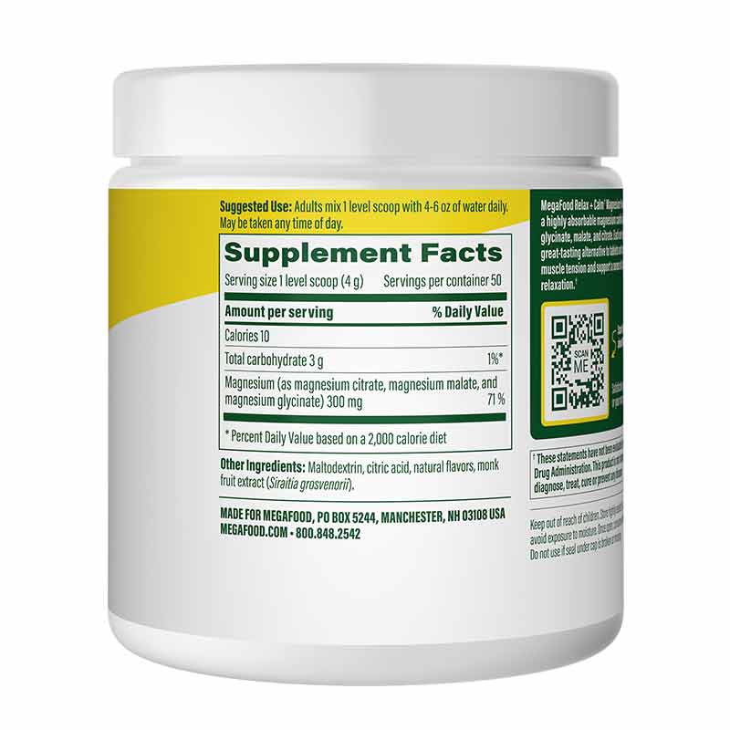 Relax + Calm Magnesium Powder, Raspberry Lemonade, by Megafood, image #2