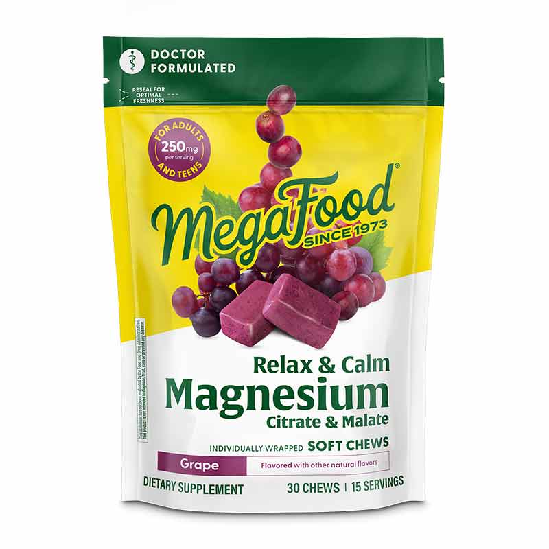 Relax + Calm Magnesium Soft Chews, by Megafood