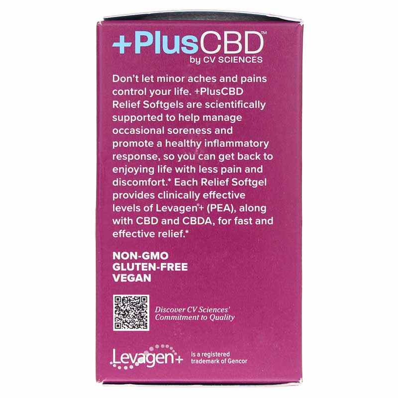 Relief CBD 30 Mg, 30 Softgels, by PlusCBD Oil, image #4