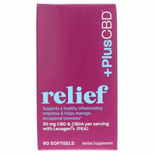 Relief CBD 30 Mg, 60 Softgels, by PlusCBD Oil